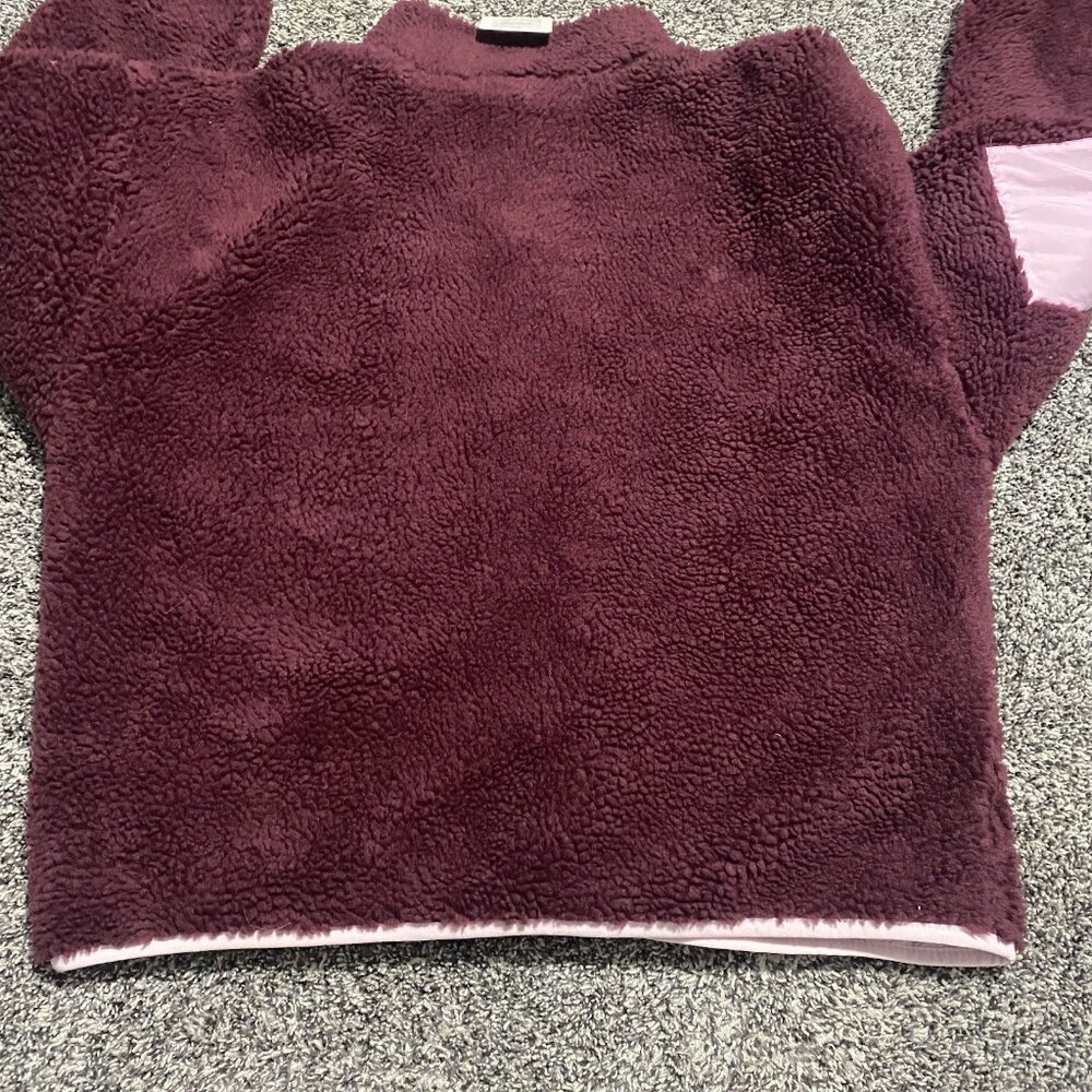 New Fabletics Tahoe Teddy Relaxed Fit Snap Closer Jacket Purple Medium - Picture 5 of 5